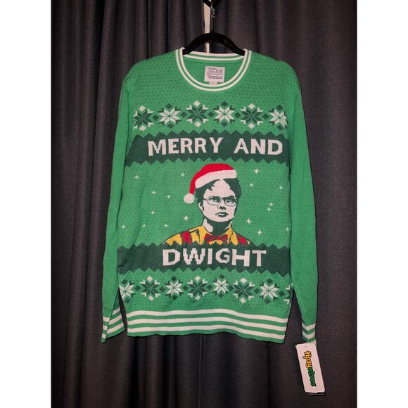 Ugly Christmas Sweater Xmas Size Large NWT The Office Tipsy Elves - Picture 1 of 3